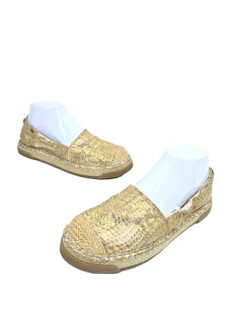 Sperry - Laurel Reef Gold Espadrille Slip-On Shoes Women Size 8